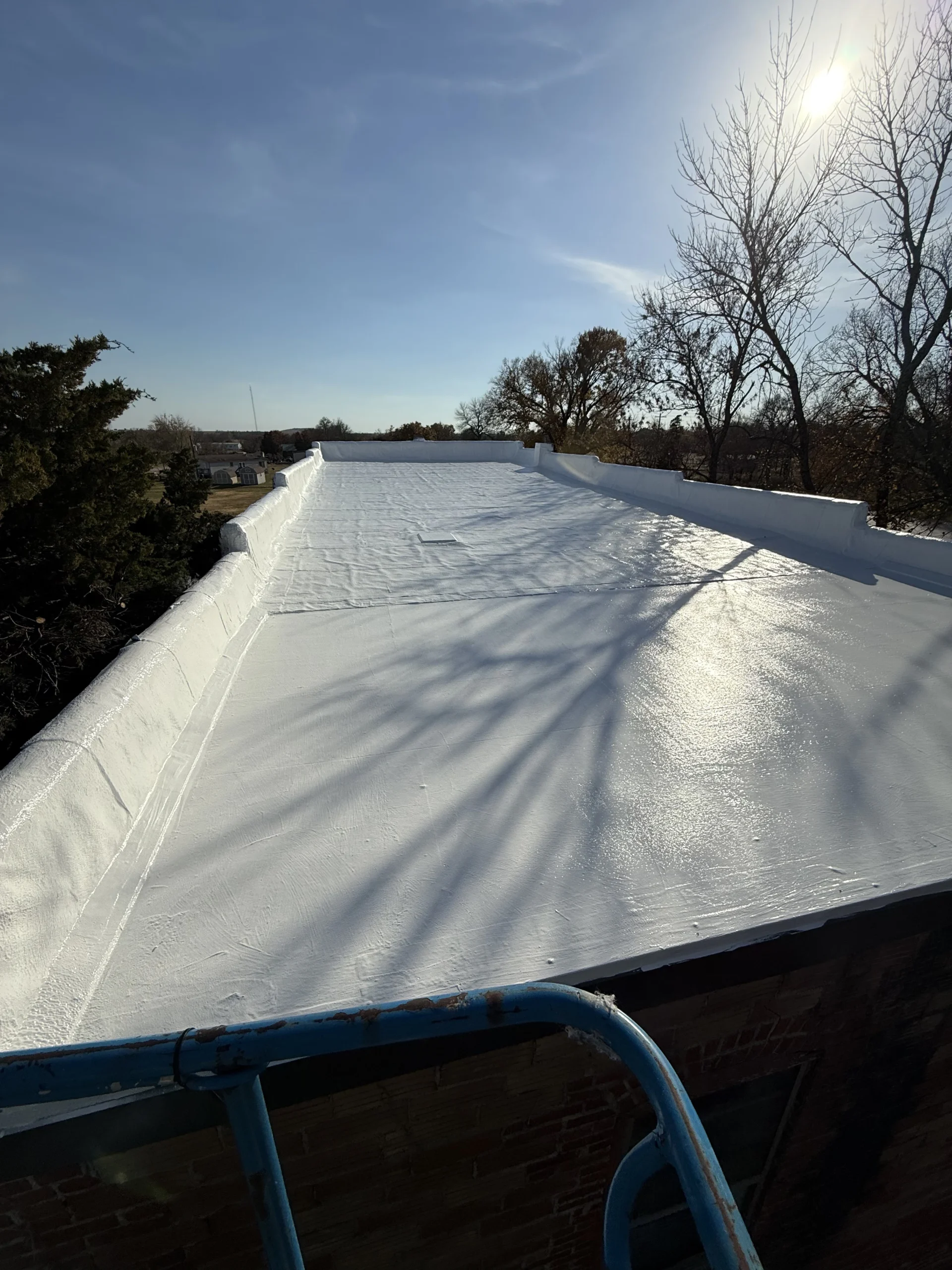 Roof coating finished project